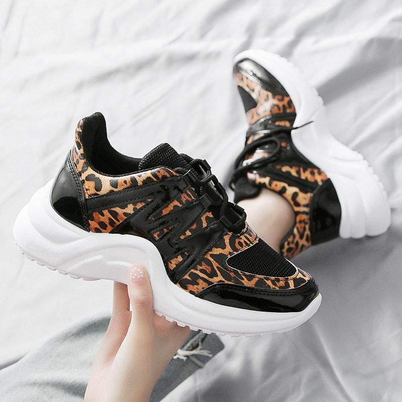 Basket noir et leopard online