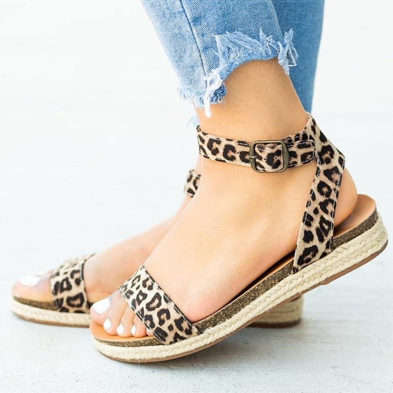 Sandale Imprimé Léopard Miss Léopard - Main Image