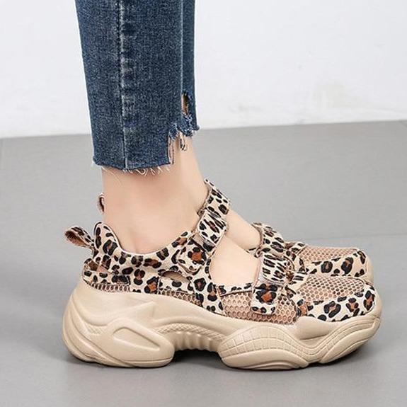 Léopard Chaussures Avec Scratch Femme Basket Léopard Scratch