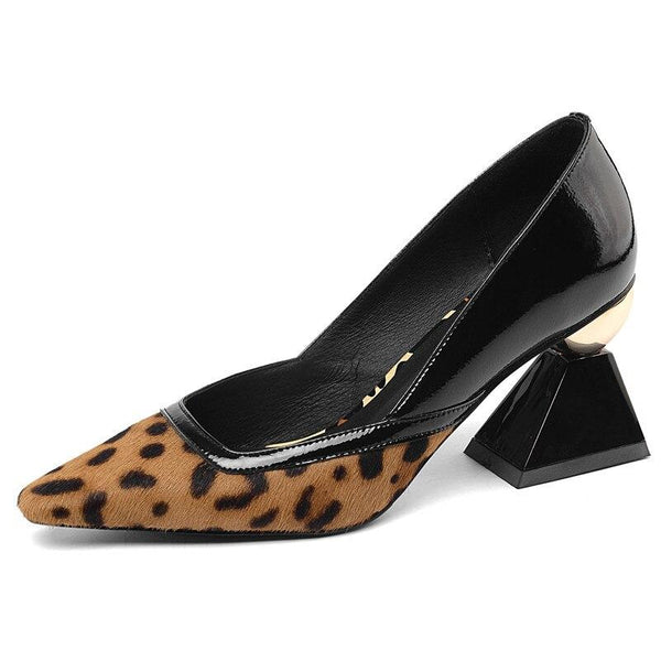 Escarpins Guess T39 En Cuir Rose Léopard - Talons Femme - Occasion Très Bon état