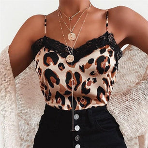 Lot De 2 Débardeurs Femme Léopard – Taille S – Excellent état – Jolie Tenue été