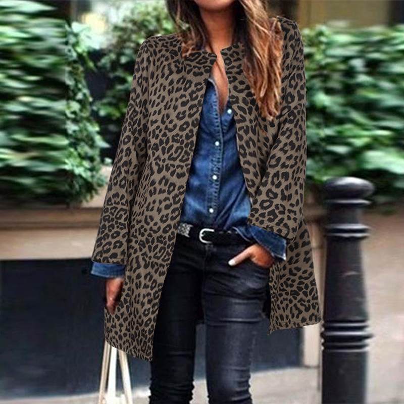 Veste Léopard Verte Kaki | Miss Léopard